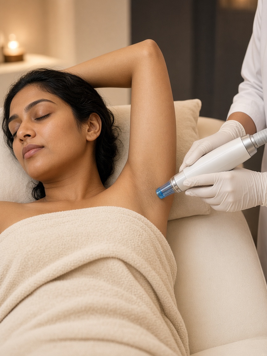 Hair Reduction Treatment at ERA Cosmetology Clinic in Punalur